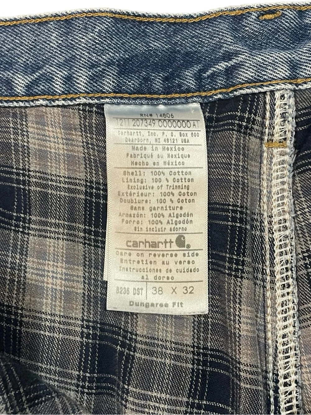 Carhartt slight fraying